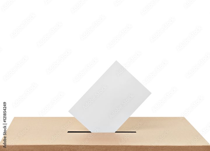 Ballot Box With Ballot